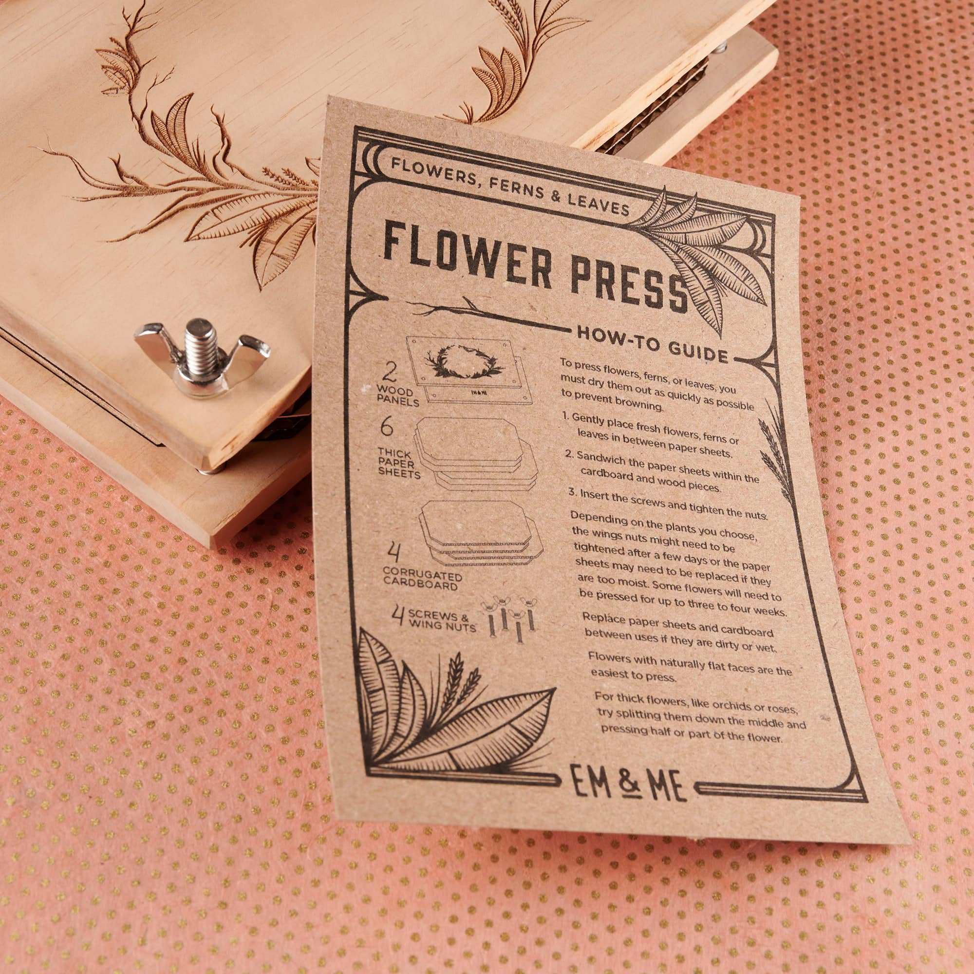 Gardeners Press Flower Pressing Kit